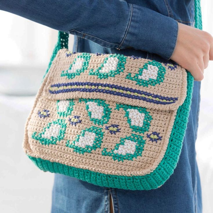 Image for Red Heart Embellished Paisley Purse