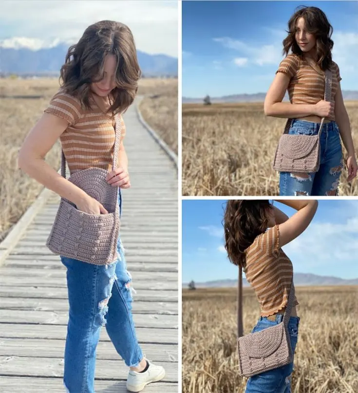 crochet crossbody bag