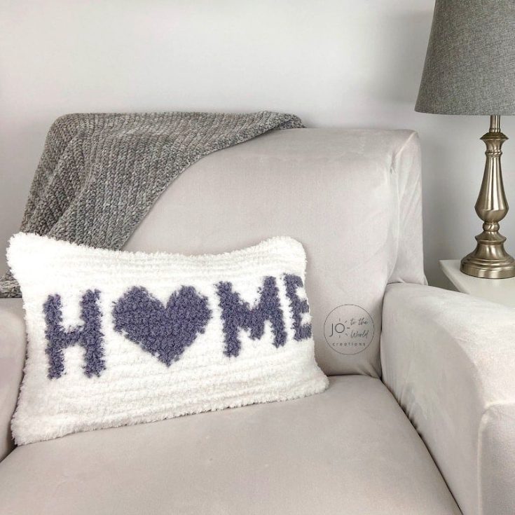 home crochet pillow