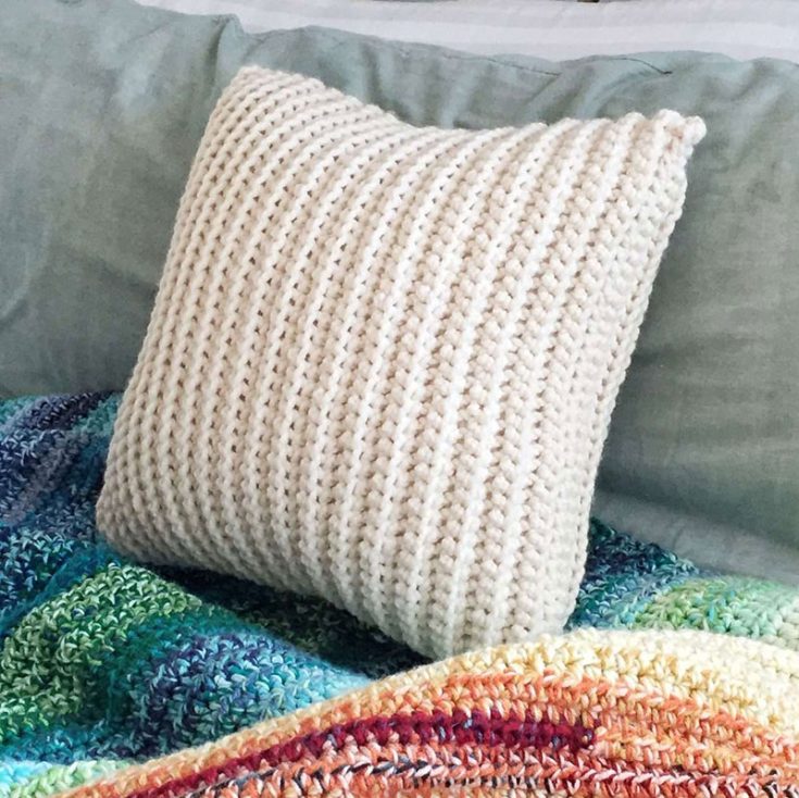 simple textured pillow crochet pattern