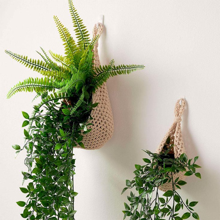 Bernat Hanging Crochet Planter Pods