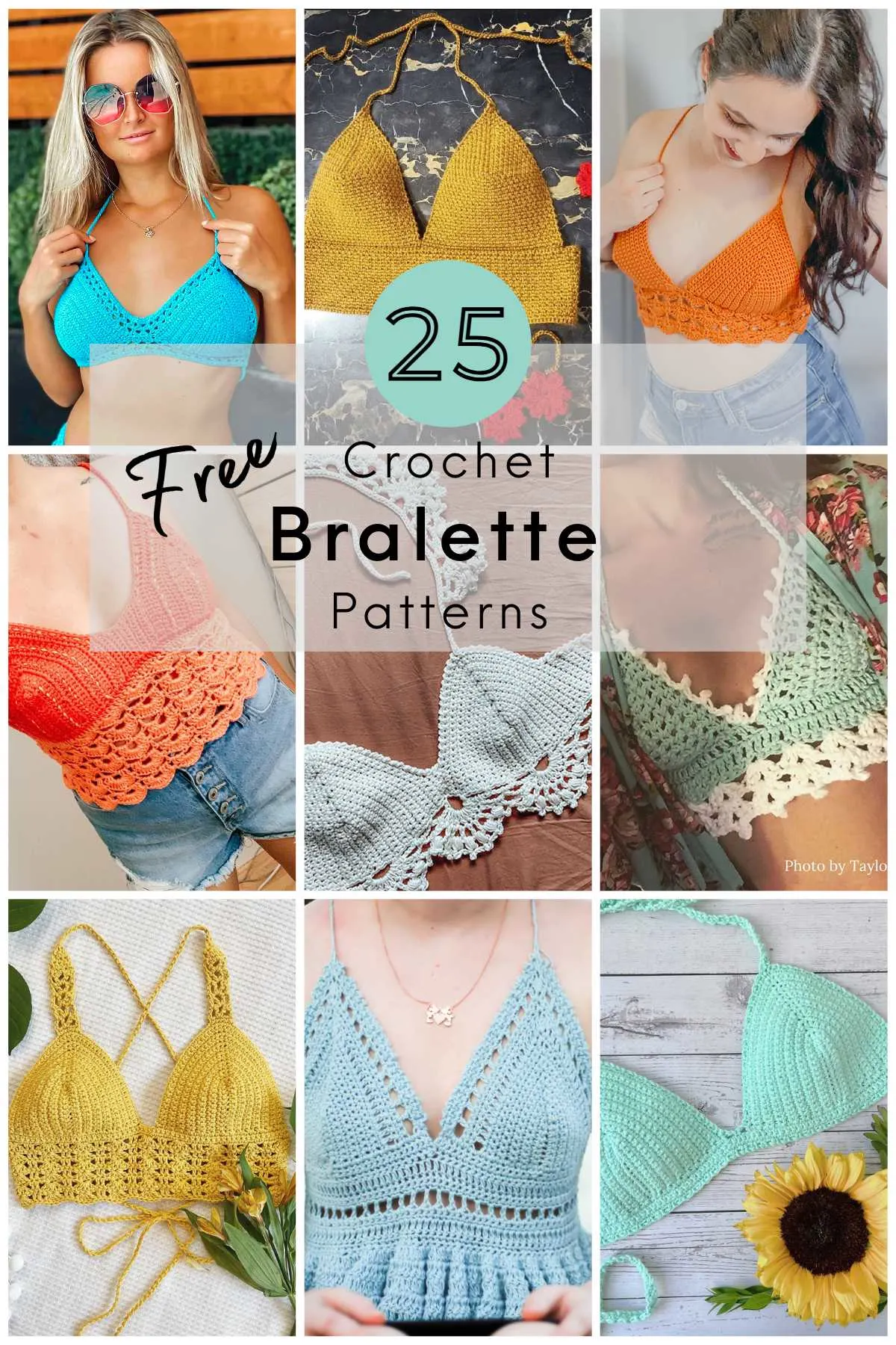 Crochet bralette PATTERN , crochet top pattern Bralette Top Pattern Crochet  Crop Top Crochet Lace Top Crochet Bikini Top Crochet Bra