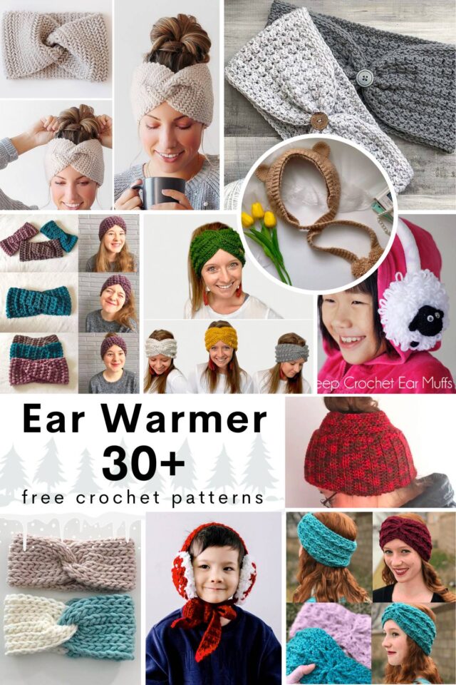 36 Free Cozy Crochet Ear Warmer Patterns • Made From Yarn