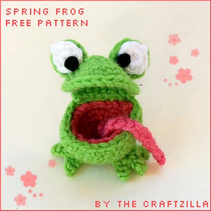 crochet spring frog pattern