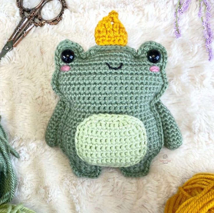 crochet stuffed frog