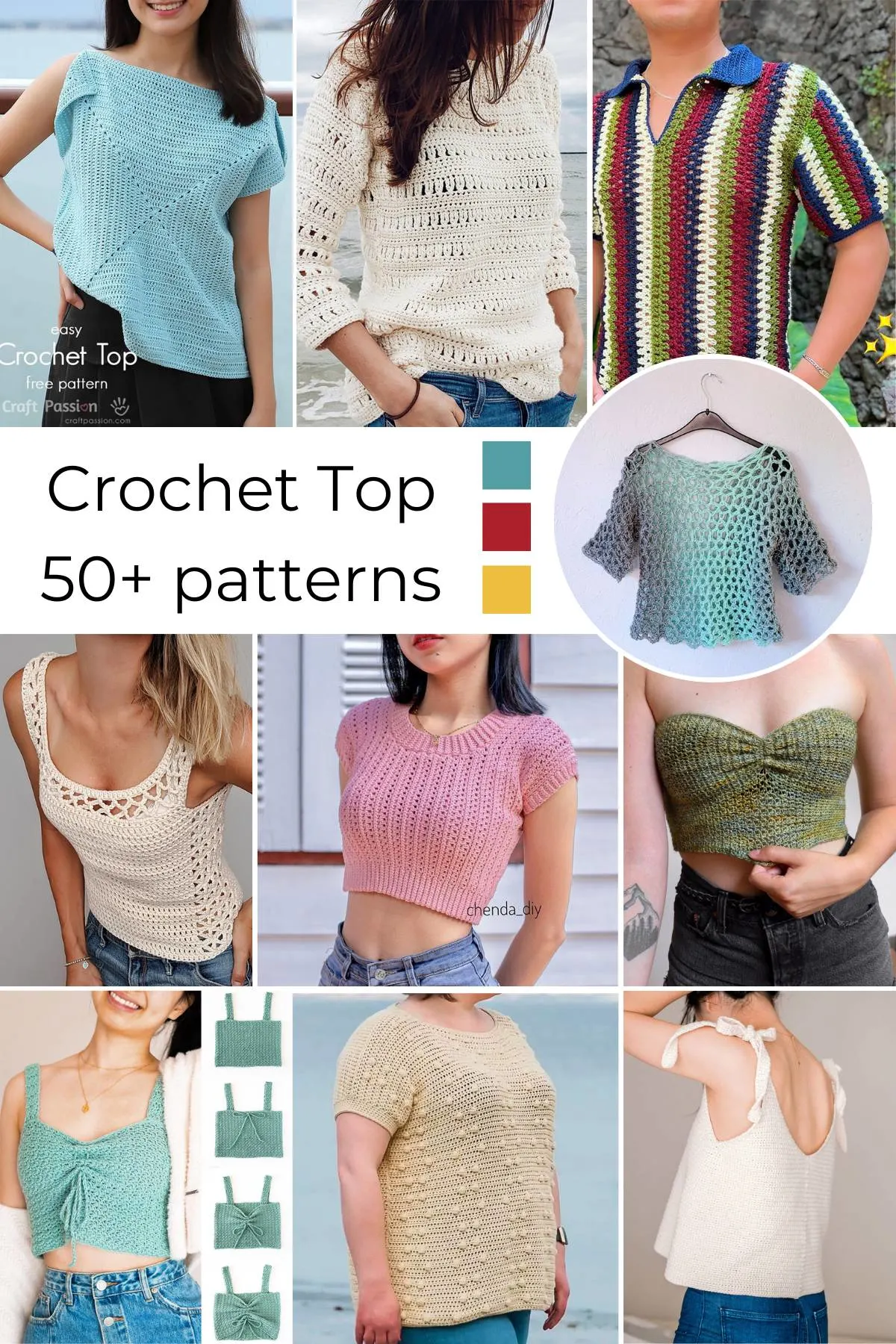 Easy Crochet Ruffle Strap Tank Top - video + free pattern