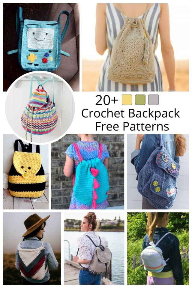 23 Free Crochet Backpack Patterns • Made From Yarn