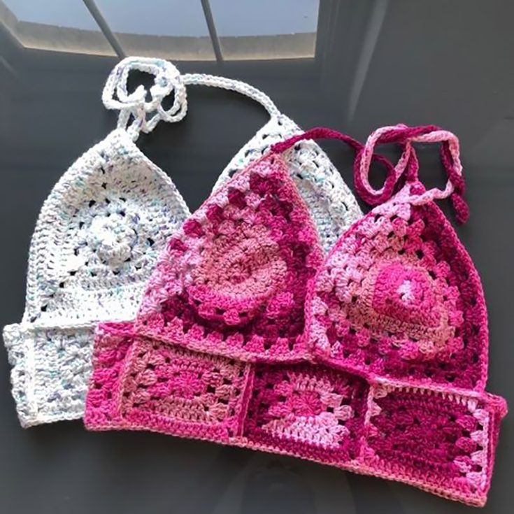 granny crochet bralette pattern