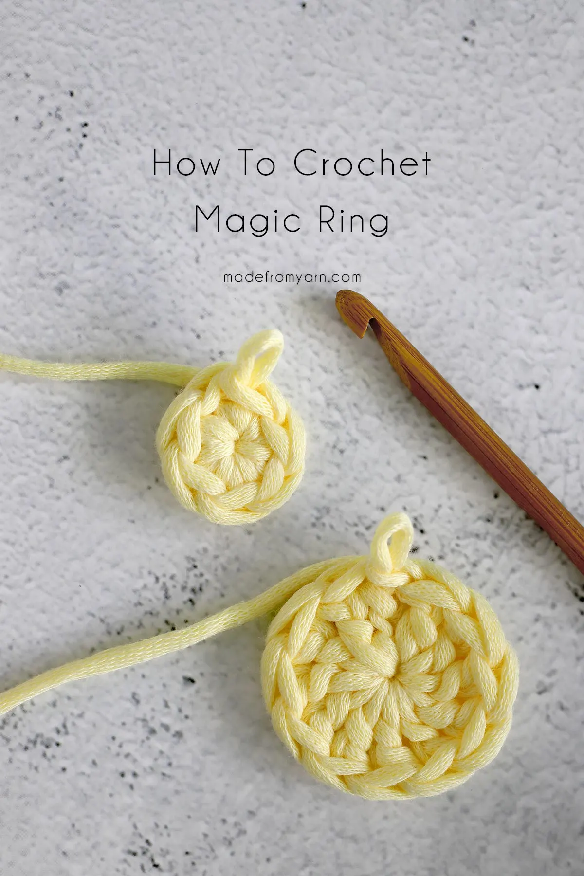 Make a Crochet Magic Ring for Beginners • Made From Yarn