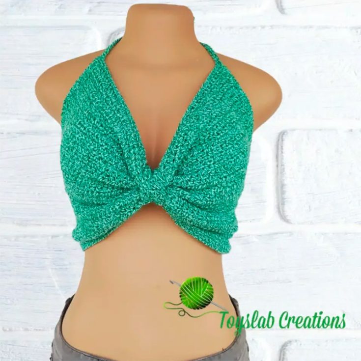 easy bow design butterfly crochet top.