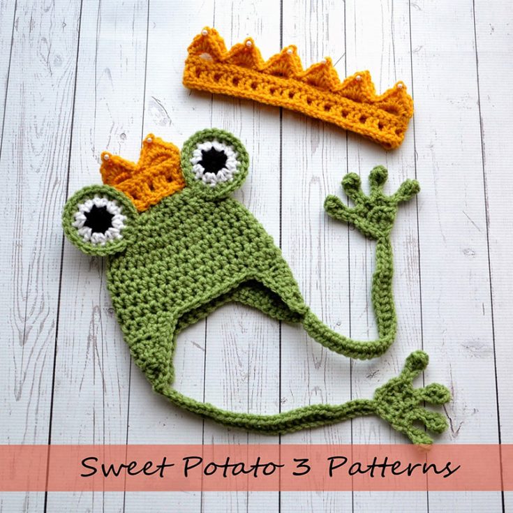 crochet frog hat pattern