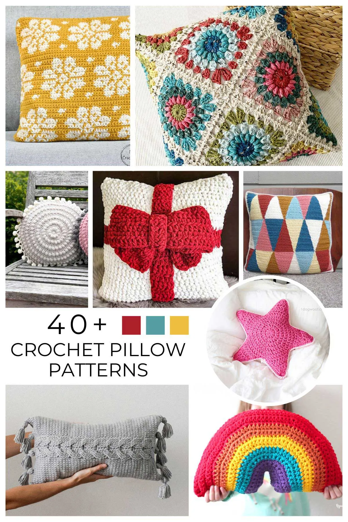 Bernat Blanket Extra Thick Finger Crochet Round Pillow Pattern Pattern