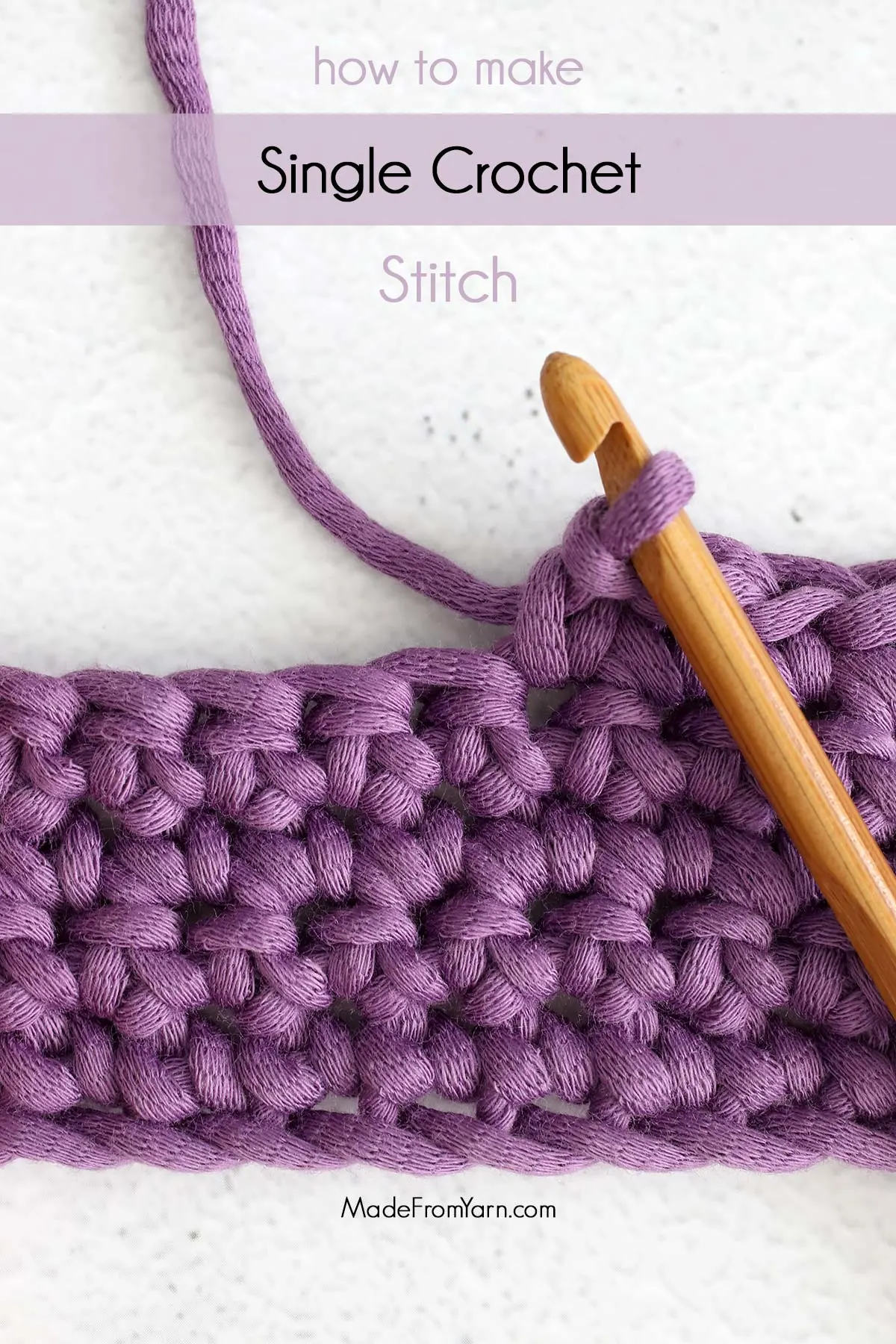 Half Double Crochet Slip Stitch in the Back Loop Only Tutorial - Tiny Couch  Crochet