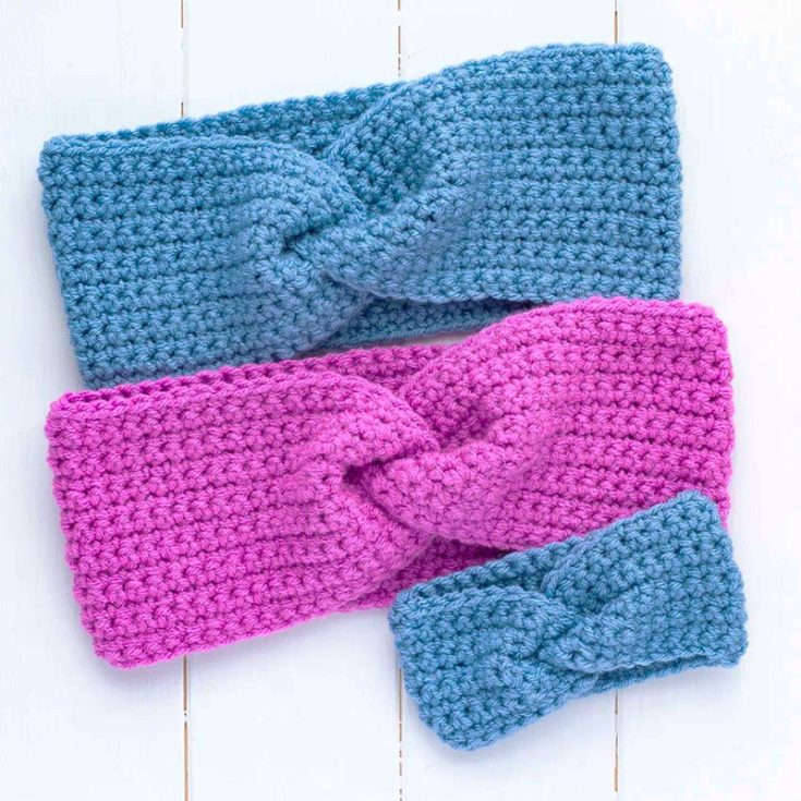 easy crochet ear warmer using single crochet stitches