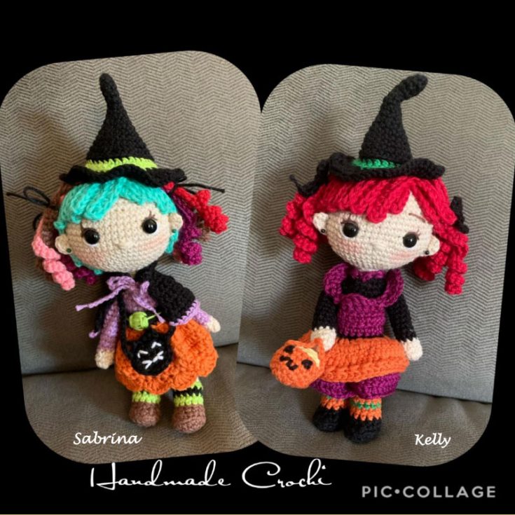 For not so evil looking witches, this is a sweet lovable and easily customizable witch crochet pattern. Even the colors used will ensure that all your kids don't get too spooked out by them. The amount of beautiful details in this doll requires patience and an intermediate skill and above.