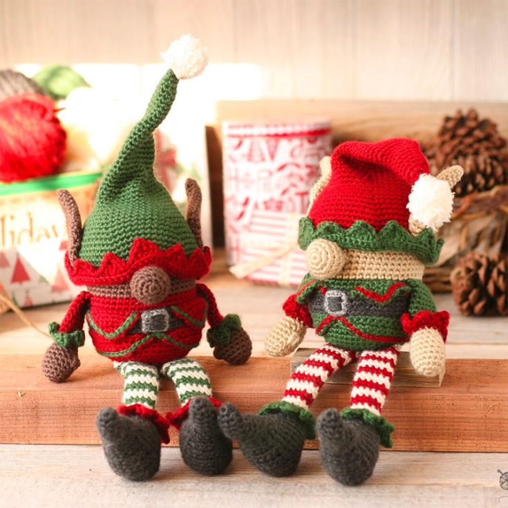 Are you a more seasoned one looking for something a little more complex that'll give you more of a challenge? This full-body Christmas gnome doll will do the trick! Complete with a hat, body, and even shoes, this doll is not for the faint-hearted. An intermediate skill is required for this pattern.