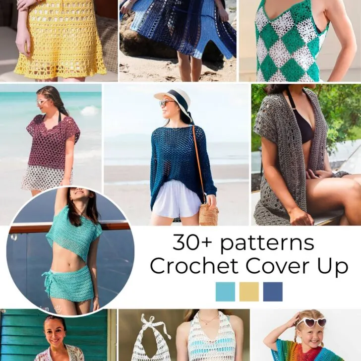 Crochet coverup is ideal for summer activities. This curated list of crochet cover up patterns will make you feel sexy, confident, & ready to make one for summer.