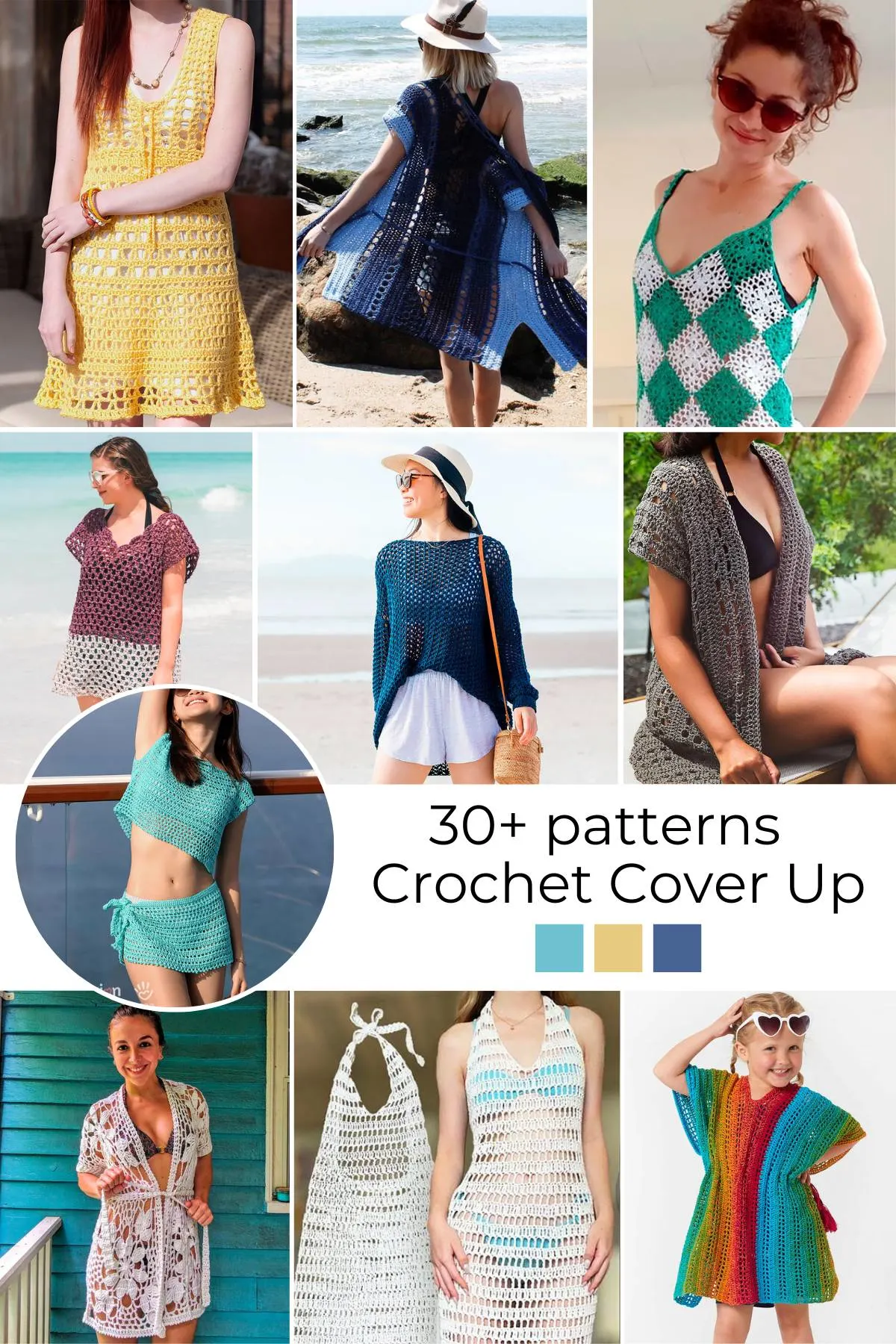 A Cotton Rainbow & Three Summer Festival Crochet Top Patterns