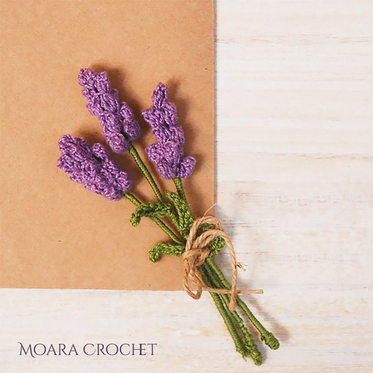 This lavender is made primarily using popcorn stitches. It includes a video tutorial for all you visual learners!