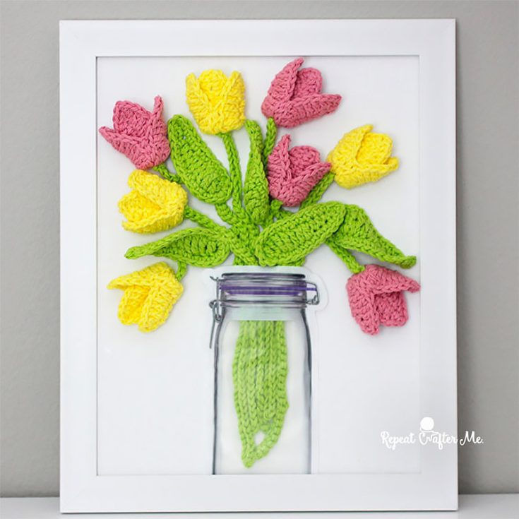 If you want something a little less conventional, then this tulip bouquet on a canvas is definitely the creative twist you are looking for.