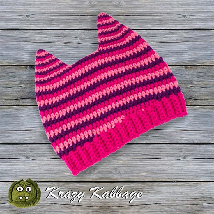 The stunning stripes of this perky crochet beanie make this hat a unique one. Choose bright colors to warm up your chilly day as you wear this beanie and take on the world! This pattern is for advanced beginners.