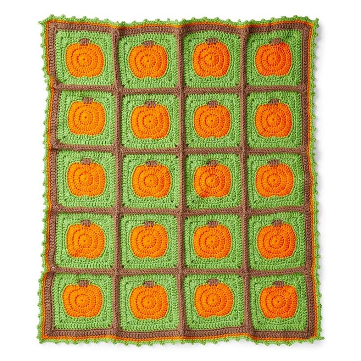 Isn't this crochet pumpkin blanket beautiful? It is an easy crochet project worked up using granny squares. Crochet the blanket as shown or select your favorite colors to match your decor. Make it spooky for Halloween or spice it up for Thanksgiving weekend.