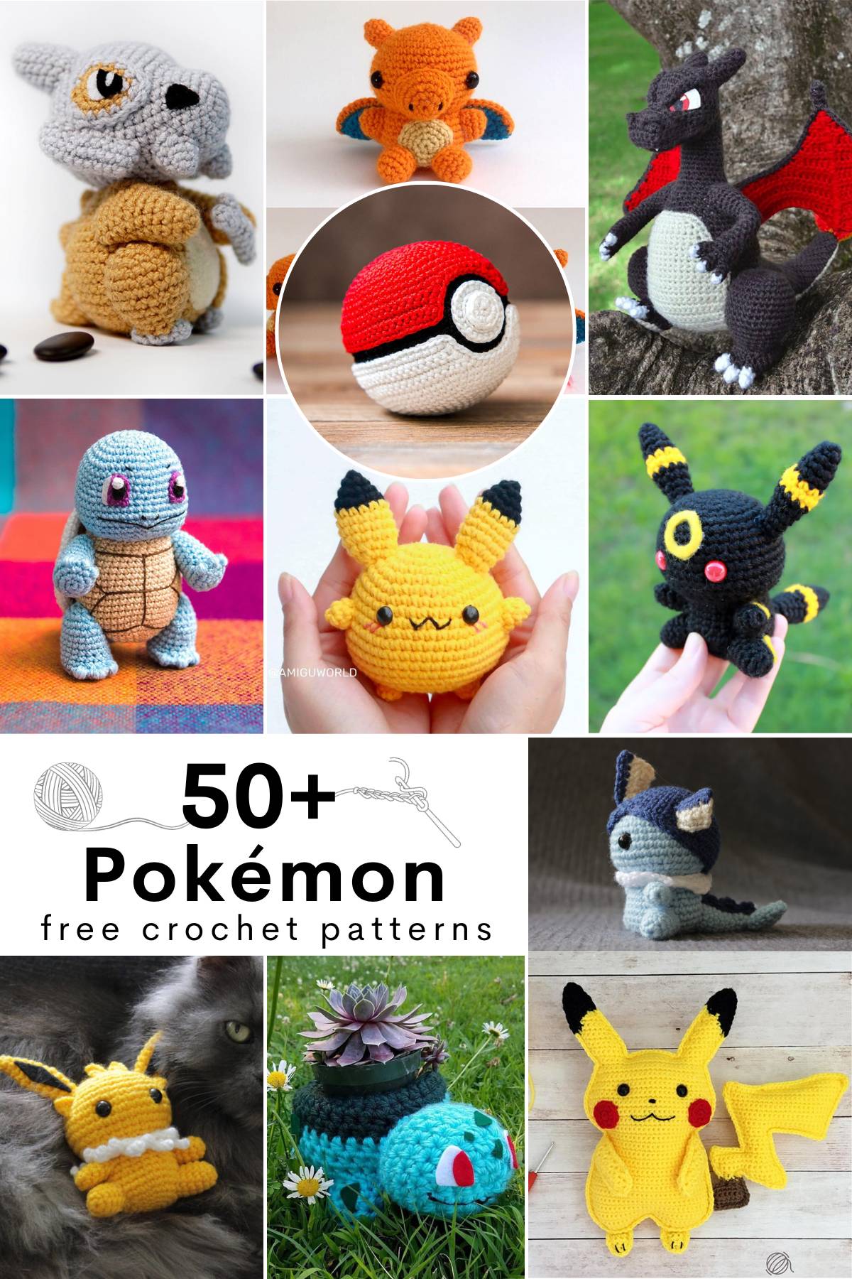 Pokémon Crochet: Bring your favorite Pokémon to life with 20 cute