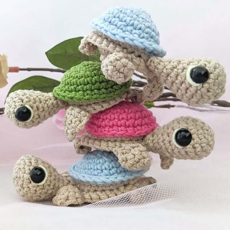 This is a series of short YouTube videos that teach you step-by-step how to make this cute little turtle crochet pattern.