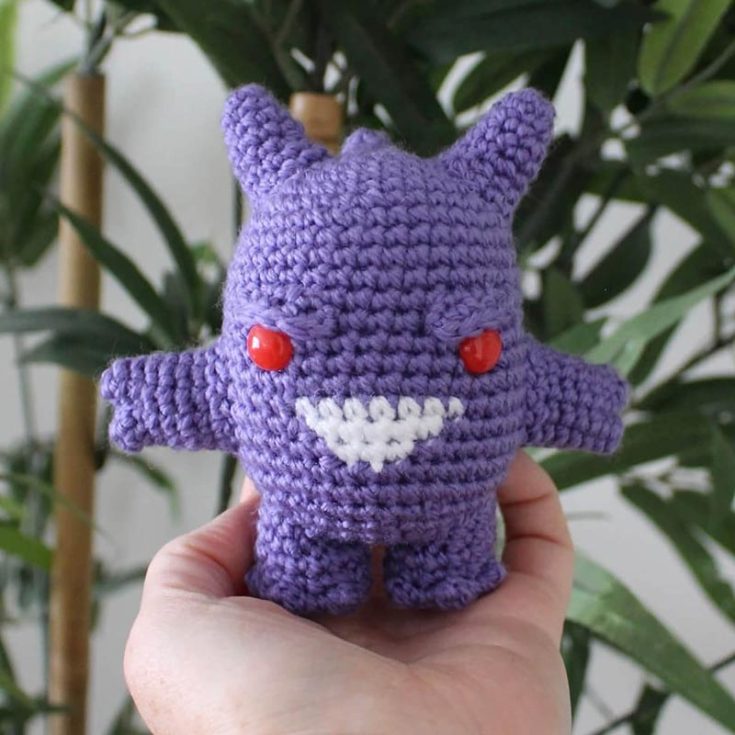It's not as obvious as it appears from the front; go figure out the back of this Ghost Pokemon, Gengar.