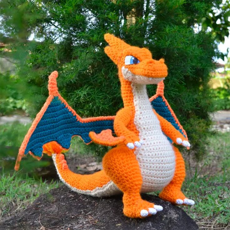 This is the crochet pattern for Mega Charizard Y, one of the&nbsp;few evolutions of Charizard, along with Shiny Charizard. Again, it is an advanced-level project, so it is a challenge for those looking to advance their skills.