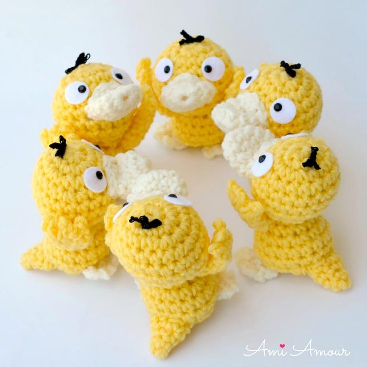 This pattern on a derpy Psyduck will make you fall in love! It comes with both a written and video tutorial.
