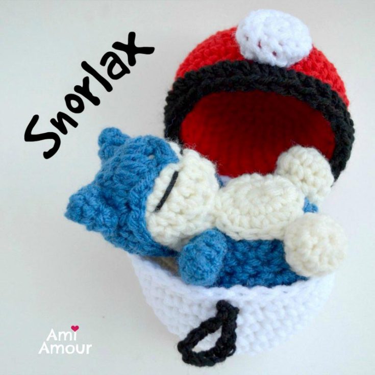 Do any of you love to sleep and laze around all day? If so, you might see some of yourself in Snorlax. Crochet this easy Snorlax and catch up on your sleep with him.