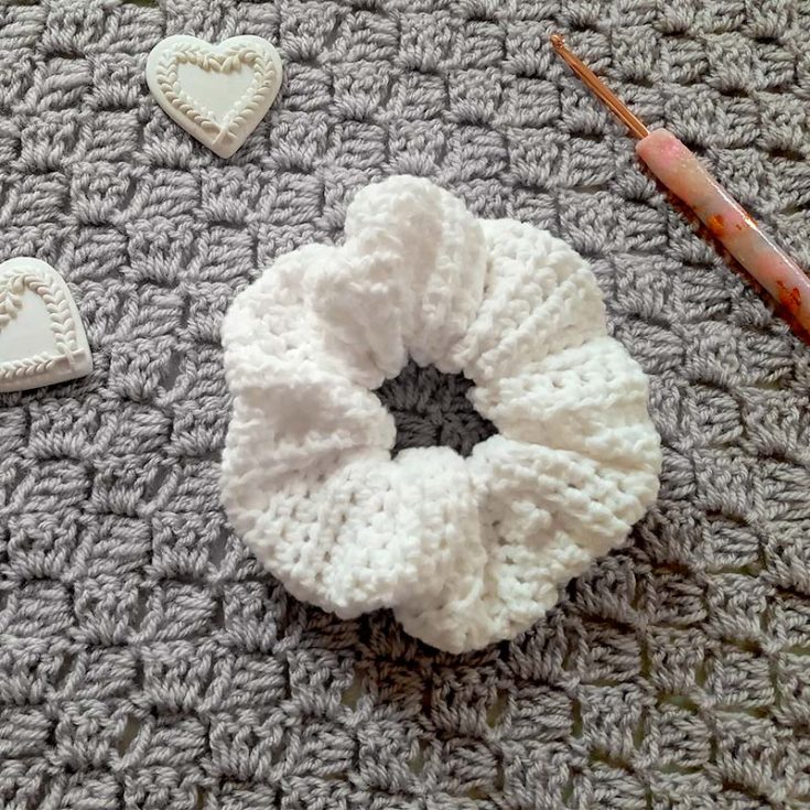 With a focus on simplicity and femininity, this scrunchie pattern is perfect for adding a touch of elegance to your everyday hairstyles. Make them in an array of colors to match them with every single outfit you have!