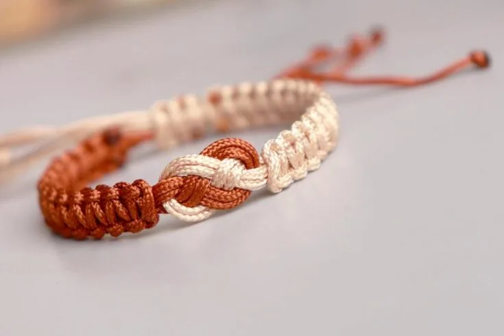 Macrame Spiral Bracelet for Couples or BFF's | Craftify My Love
