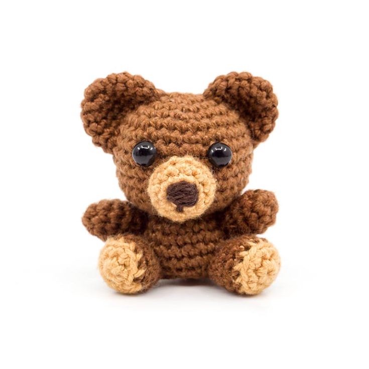 This is a really tiny bear that you can whip out in no time. A great option if you are short on time and want to make them in bulk.