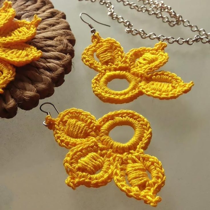 Follow along with this video tutorial to crochet some beautiful crochet flower earrings. It is a great place to start for visual learners.