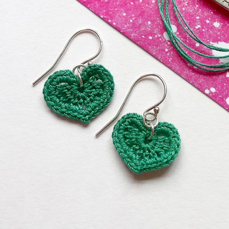 This is a micro-crochet heart that uses an incredibly tiny hook; the tension you obtain will enable you to make neat, tight stitches. It's a great challenge for those looking to up their game, if not stick to a larger hook but expect the heart to come out in a different size.