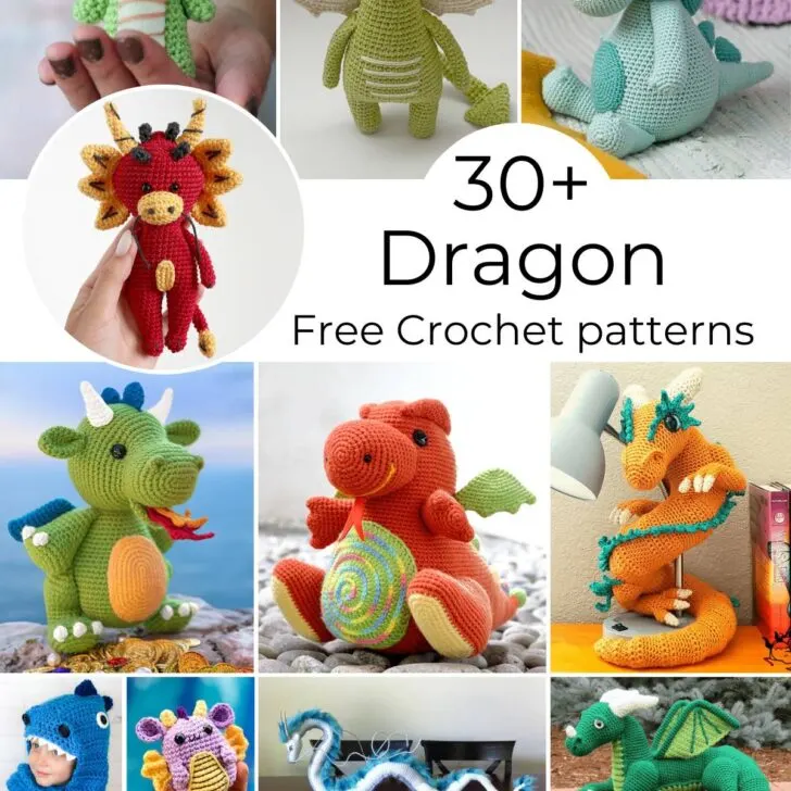 Discover more than 30 amazing free crochet dragon patterns for all skill levels! Crochet your own magical creatures with detailed guides, be it for fun, gifts, or decor!