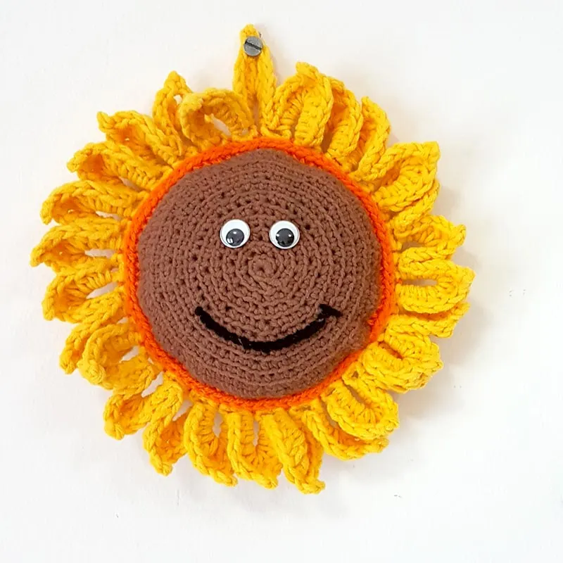 crochet sunflower