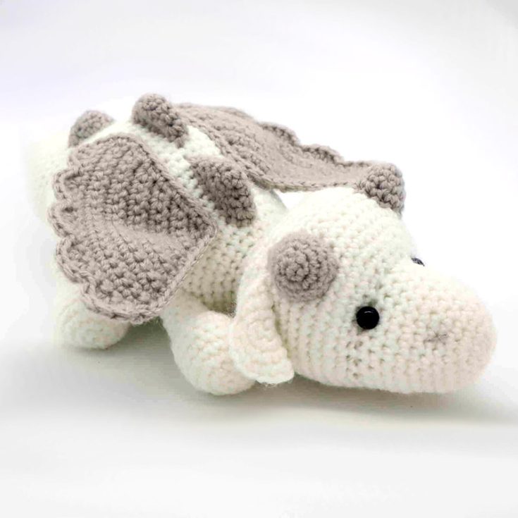 This beautiful mythical creature is crouched in a realistic position and is a really unique pattern for those who enjoy a more realistic approach to crocheting!