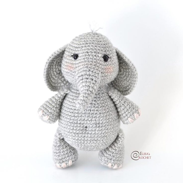What makes George the elephant special is the meek and shy expression that makes him so lovable! It's around 7&rdquo; x 5&rdquo; and is a project that is suitable for beginners too.