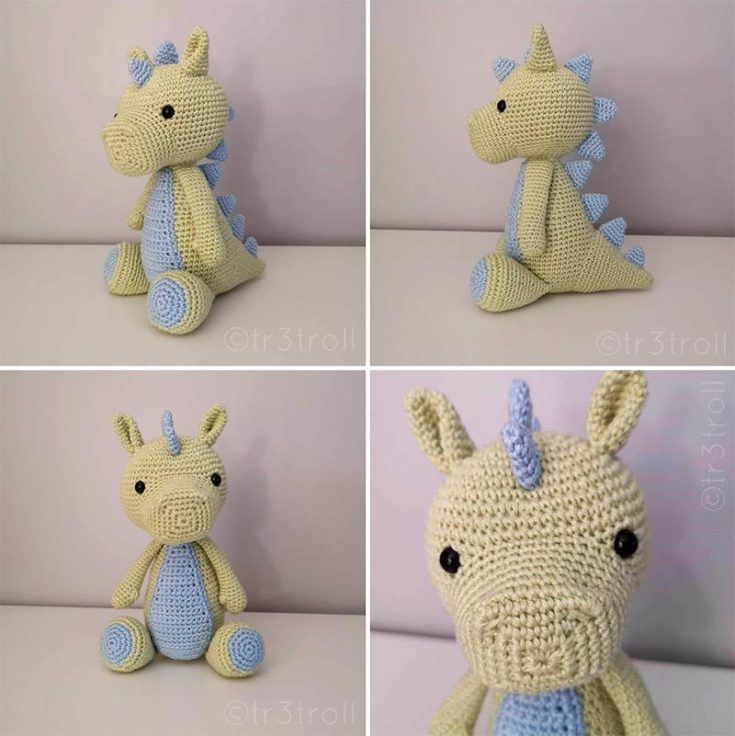 If you're looking for a dragon with that soft and dainty vibe, POOF, the magic dragon, is your dragon! This tutorial is free to download in PDF.