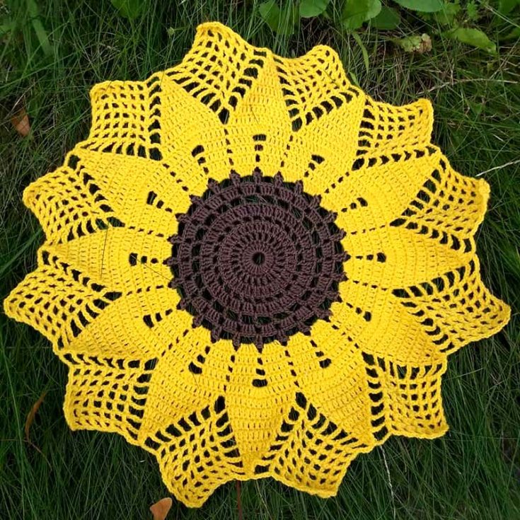 This modern and pretty doily will be a great way to use up scrap yarn yet still create a lovely piece for your tables. It's a small doily, so you can whip it up in no time using only one skein of yarn!