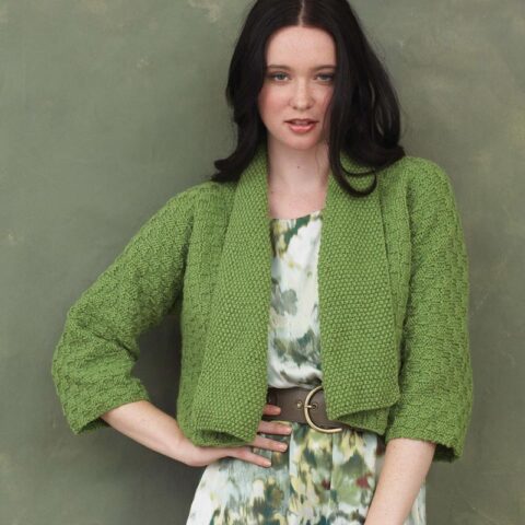 quilt knot cardigan