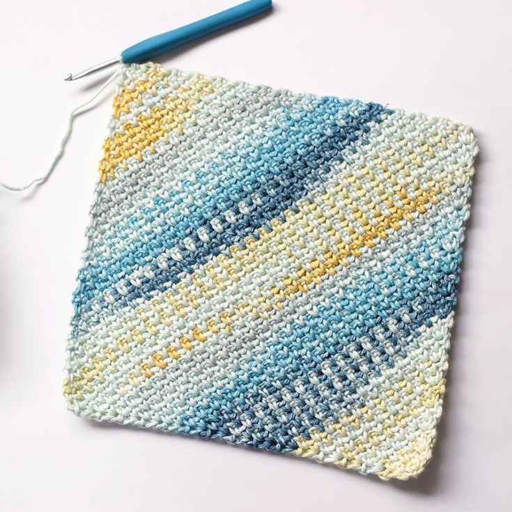 Did you know that you can crochet other stitches, such as the moss stitch, in a corner-to-corner (C2C) style? This technique allows you to easily adjust the size of your project as needed. For a unique touch, try using variegated yarn, which can also help hide any signs of wear and tear over time.