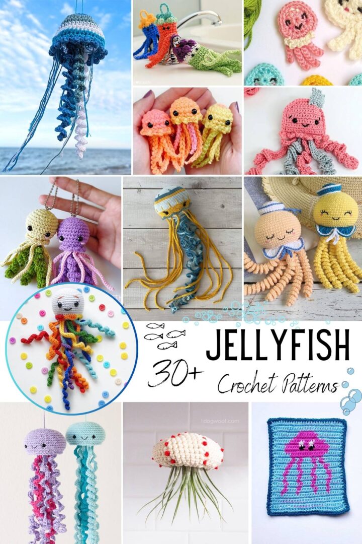 33 Free Easy Crochet Jellyfish Pattern • Made From Yarn
