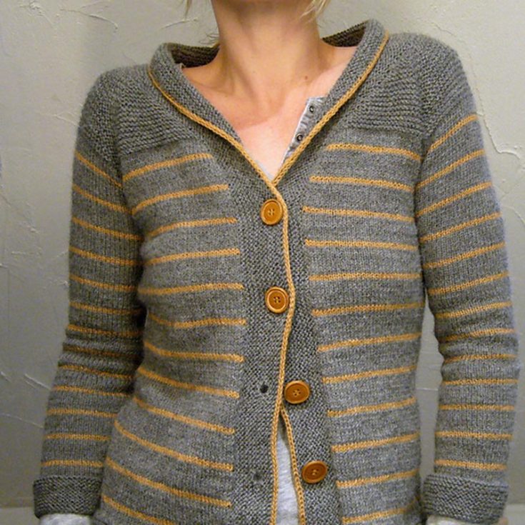Check out this unique cardigan design called the Paulie knit cardigan. It is made from the fingering (14 wpi) yarn weight and 5 buttons to make it into a sweater. For this project, you might need markers, holder yarn, and tapestry needles to assemble the look. Size: XS - L Skill Level: Intermediary