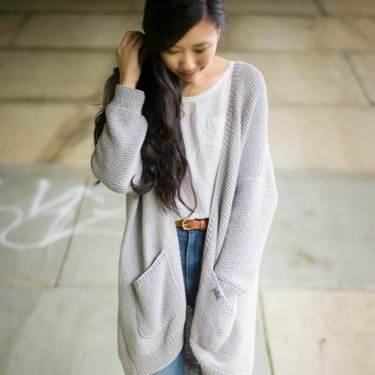 This lightweight knit cardigan is made from cotton or bamboo yarn to keep it airy and breathable to wear during your visits to the beach or the city. It drapes perfectly as it hugs your figure, and the author used the basic garter stitch, making it perfect for beginners. Size: S - 5XL Skill Level: Beginner