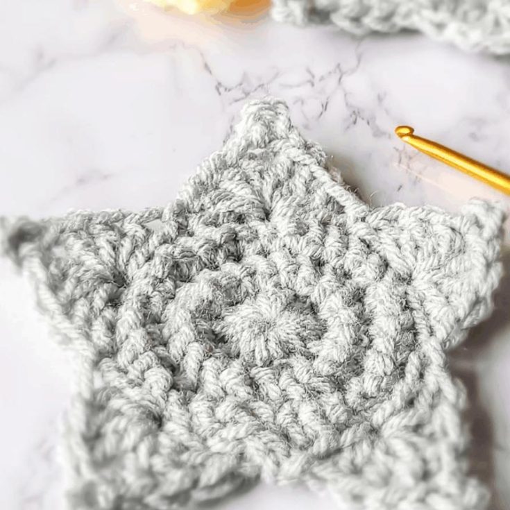 If you'd like another pattern that teaches you how to crochet a simple star, don't skip out on this one! This pattern uses the herringbone half double crochet stitch, single crochet stitch, double crochet, and slip stitch, all of which beginners will master in no time!