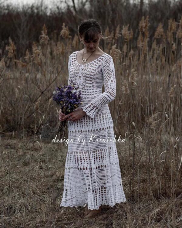 15 Beautiful Crochet Wedding Dress Patterns • Made From Yarn